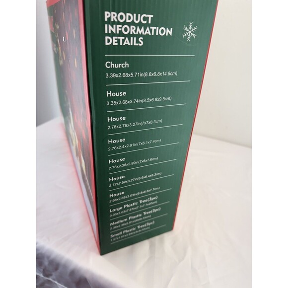 Ceramic Light Up Holiday Village 16 Piece Set - Picture 3 of 6